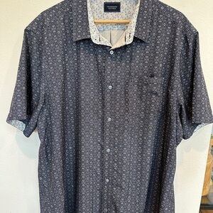 7 Diamonds Blue Casual Button Down Shirt